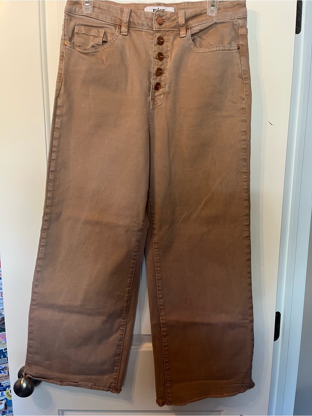 Neutral Taupe High-Rise Jeans
